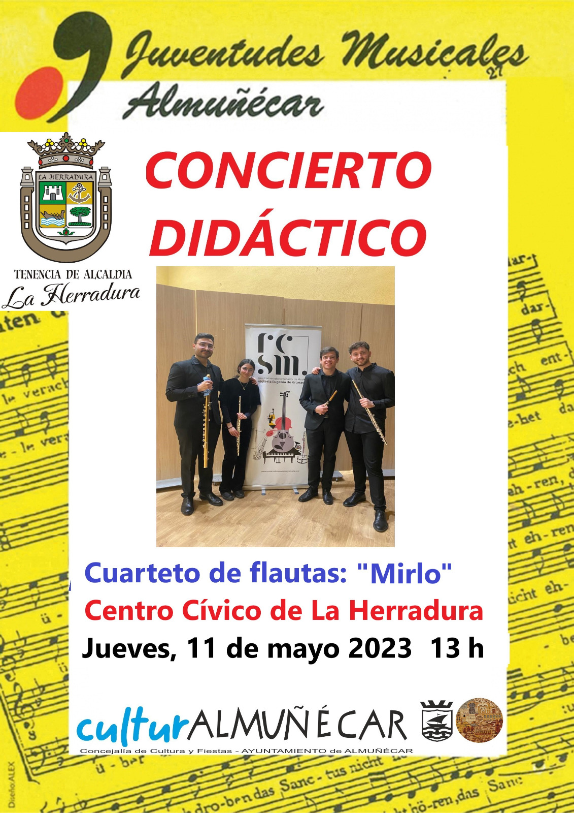Doble concierto de Juventudes Musicales el 11 y 12 de mayo
